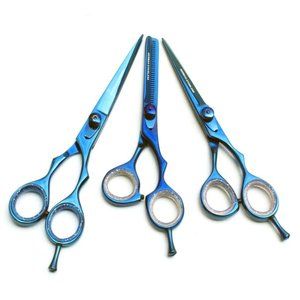3 Pc Blue CUT Brand Pro Hair Cutting & Thinning